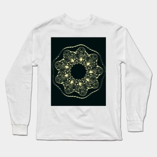 eding the circle... beyond simple fractals minute spirals in yellow gold Long Sleeve T-Shirt